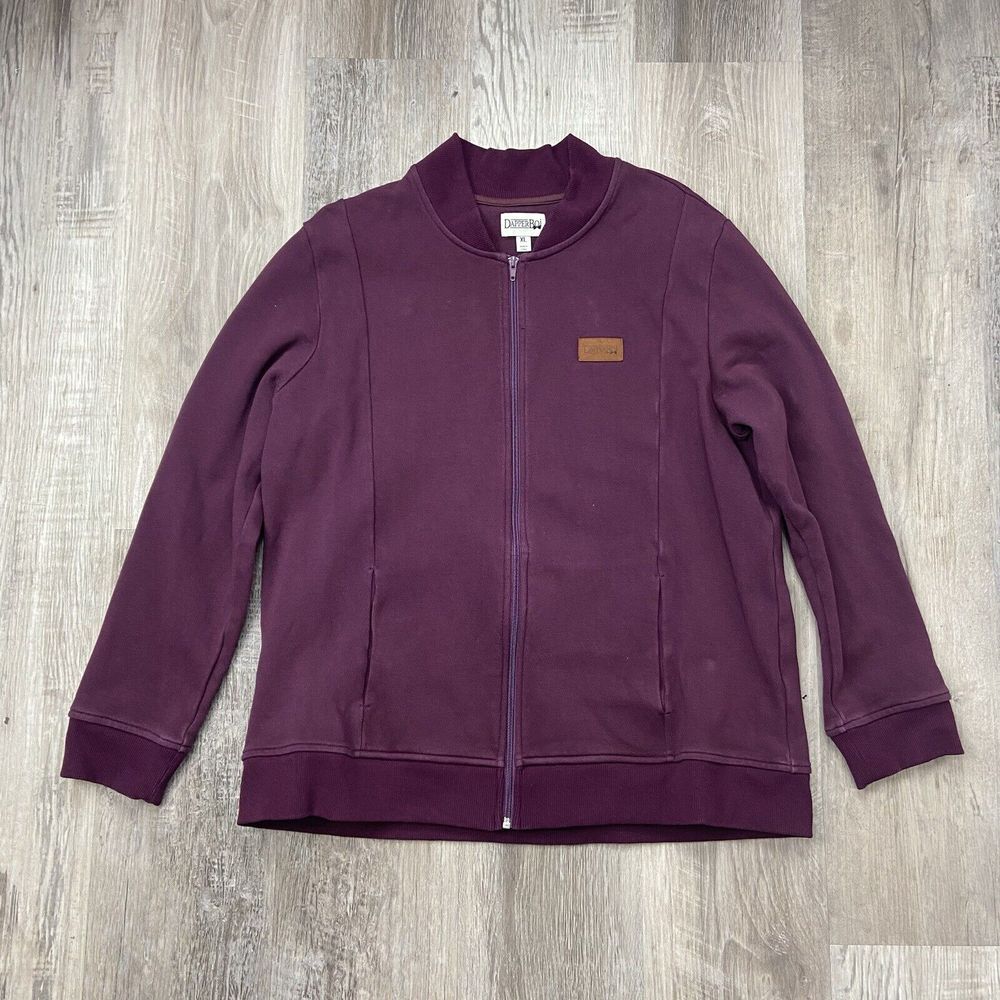 Dapper Boi Long Sleeve Full Zip Sweater Purple Mens‎ Size XL